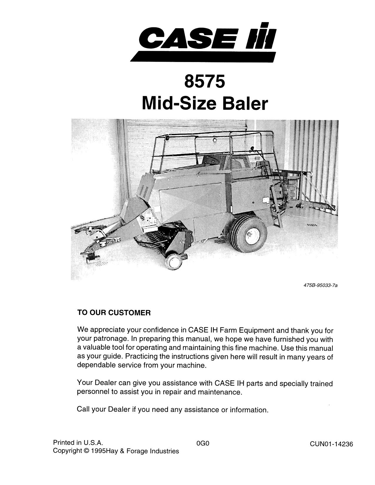 O-MAN 8575 BEFORE SN service manual